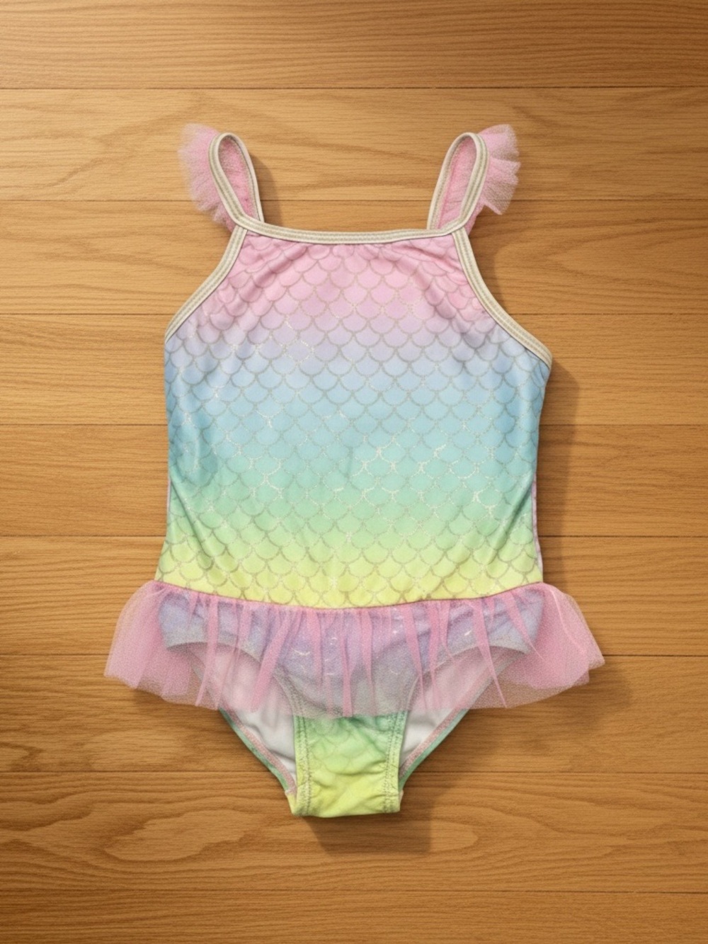 Revolution Swimwear Tag Detail with Pink and Blue Accents